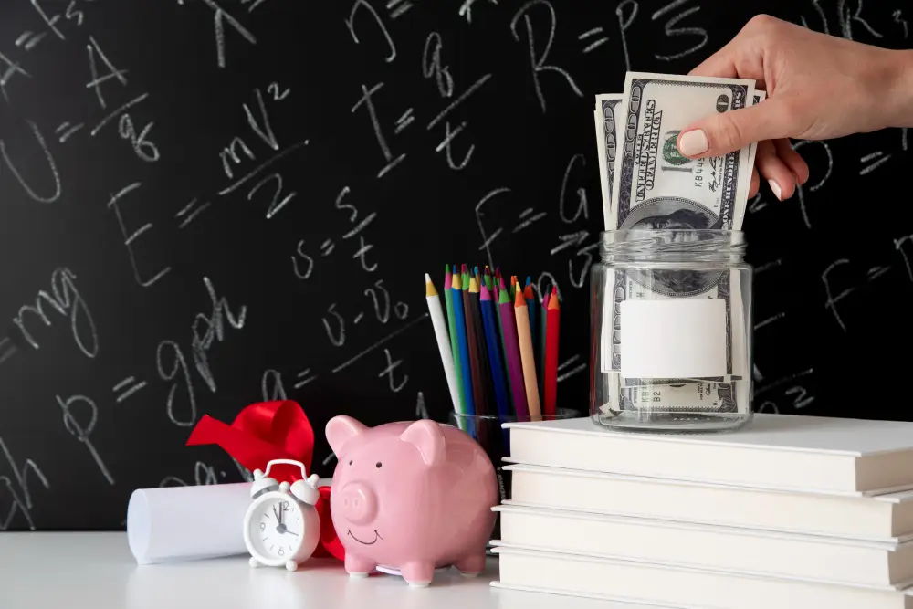Dinheiro organizado mostrando estratégias para economizar com qualidade de vida