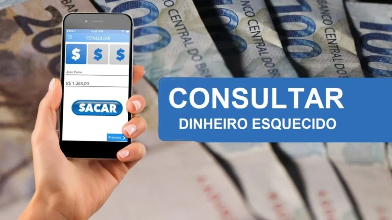 Tela oficial do sistema valores a receber do Banco Central