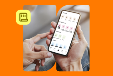 Interface app banco digital conta MEI gratuita